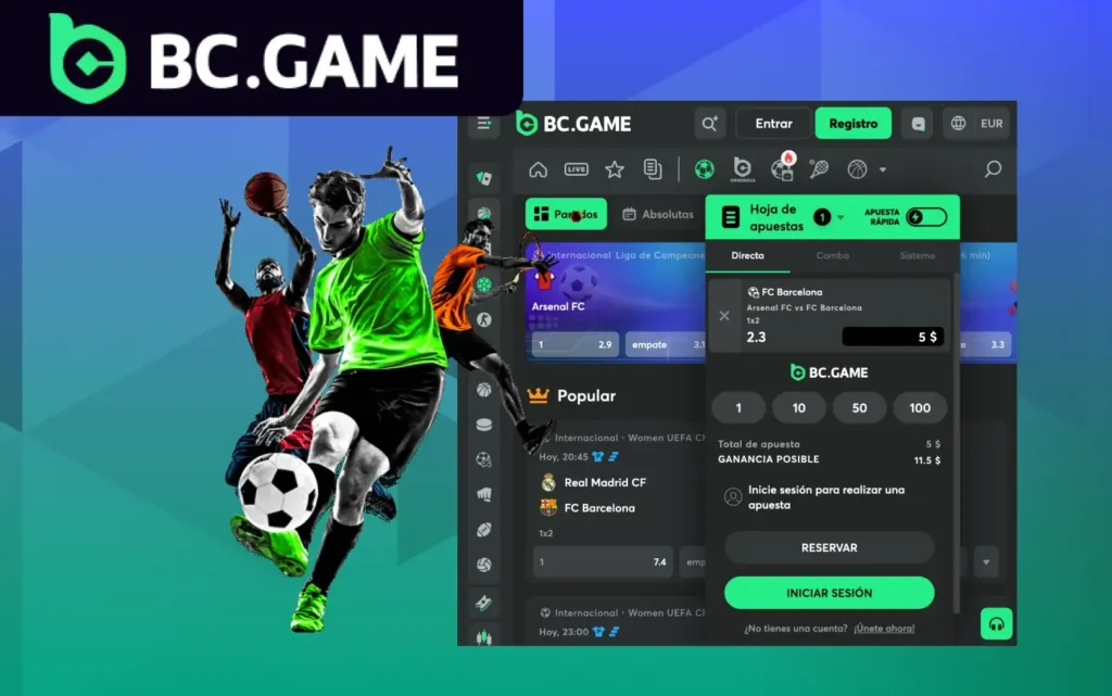 Mercado de apuestas BC.Game en España